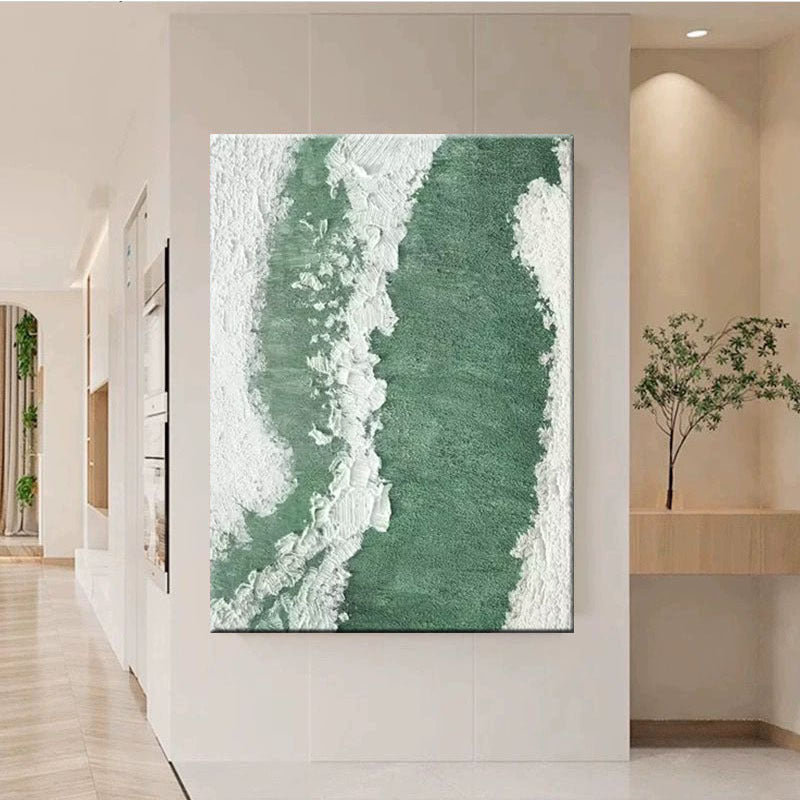 Strukturierte Küstenleinwand Kunst