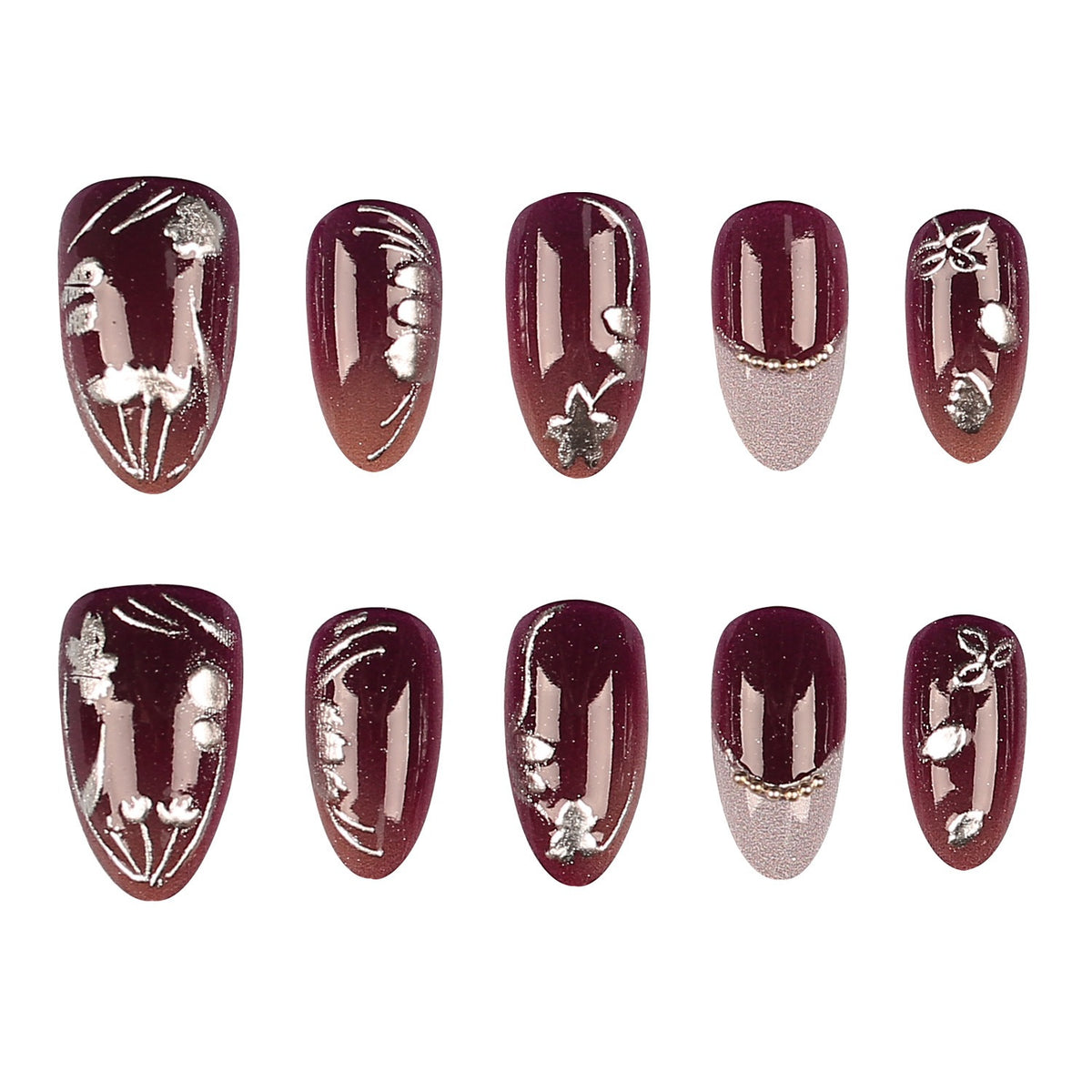 Elegante Press-On Nagelspitzen