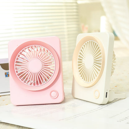 Damen Tragbarer Mini-Tischventilator mit USB-Anschluss und flexibler Neigung Brehn