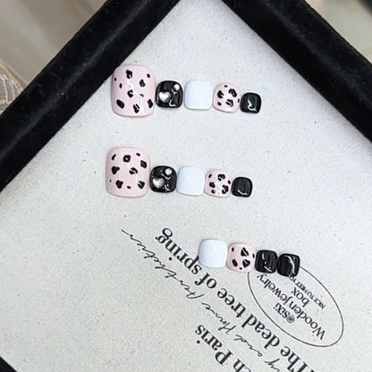 Künstlerisches Tierdruck Press-On Nail Set Brehn