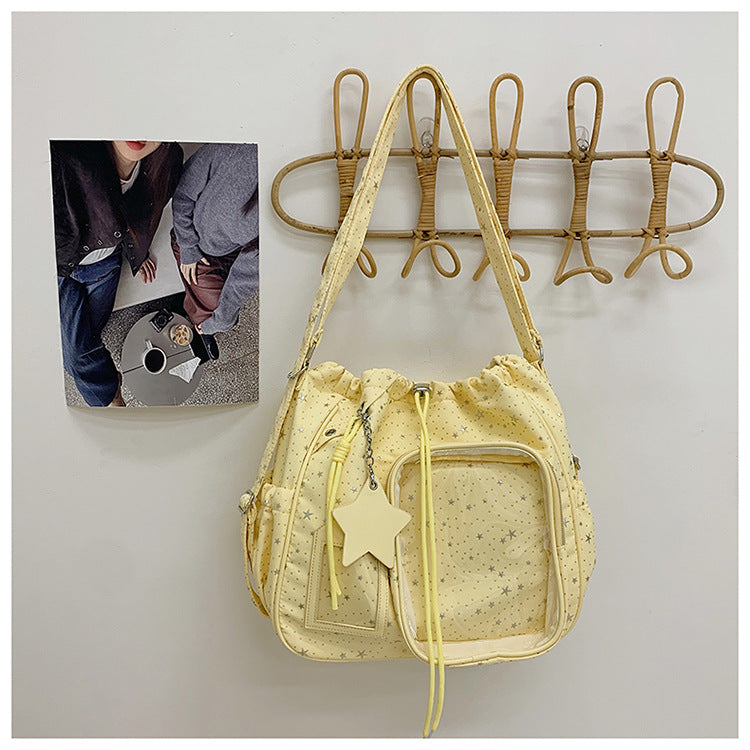 Stylische Mehrfach-Taschen Zugband Tragetasche Brehn
