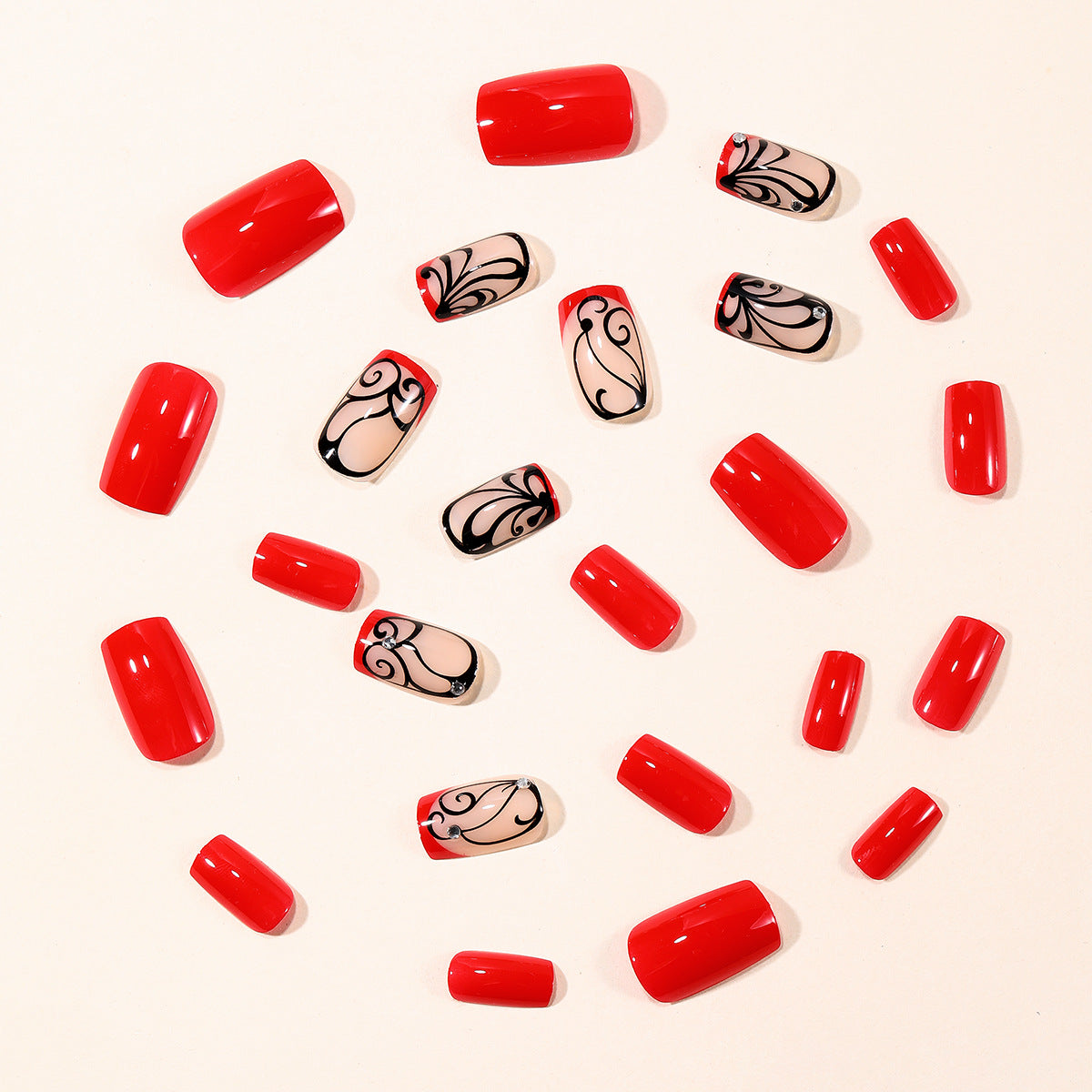 Künstlerische elegante Nagelkunstverlängerungen Brehn