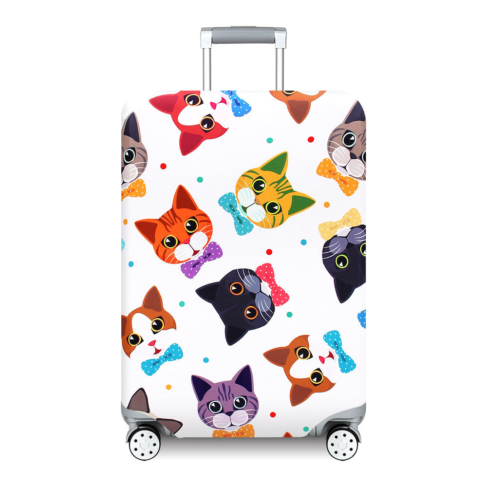 Unisex nan Kinder Kofferhülle für Hartschalenkoffer mit lustigem Weltraumdesign aus elastischem Polyester-Spandex Brehn