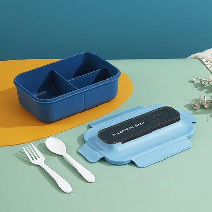 Vielseitige Auslaufsichere Bento Lunchbox mit Eingebautem Besteckset