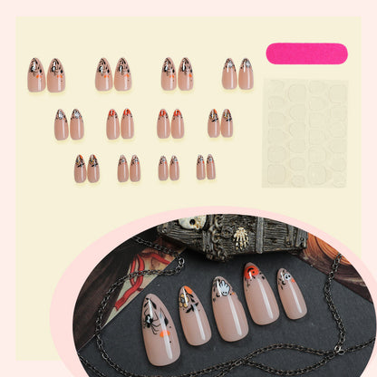 Künstlerisches thematisches Press-On-Nageldesign Brehn
