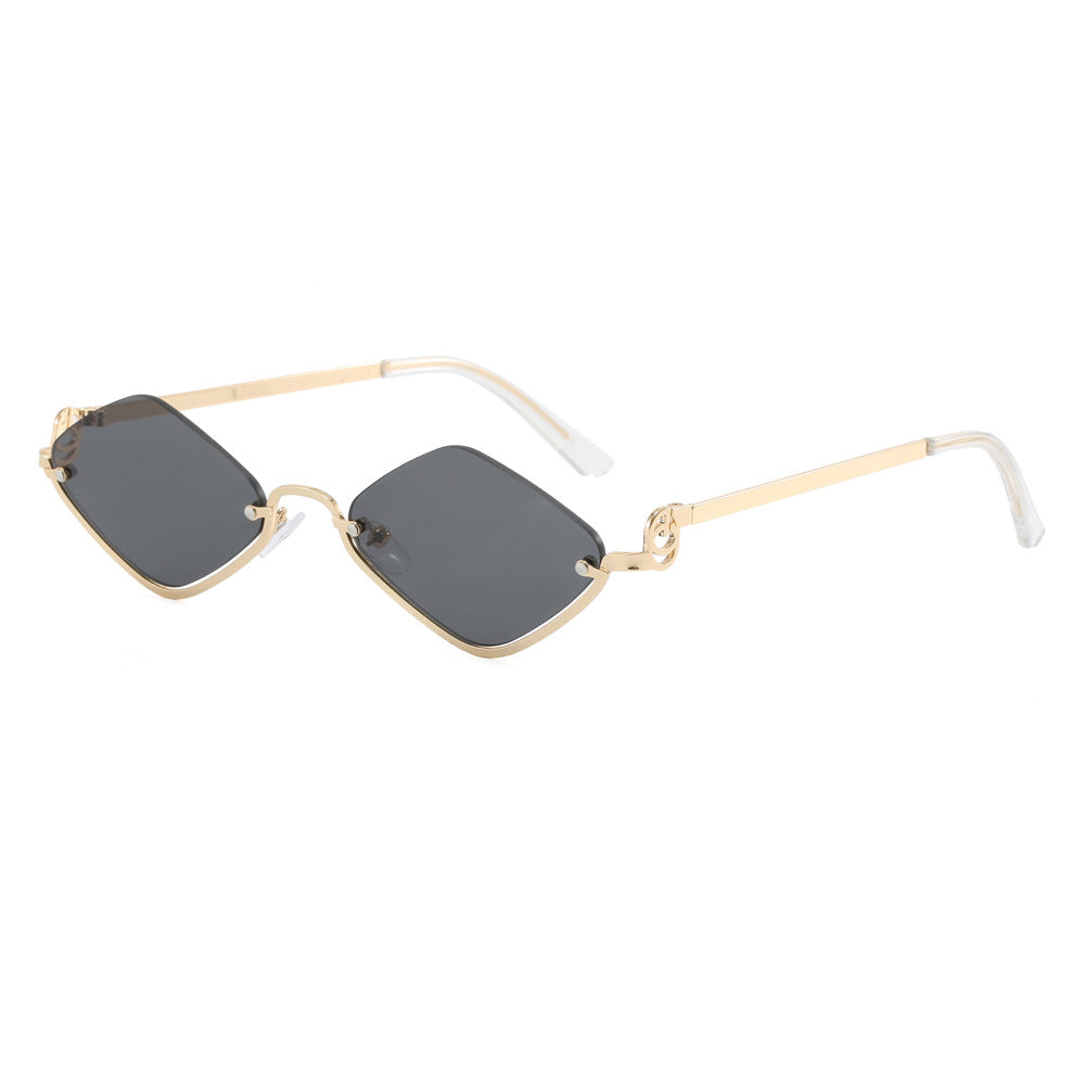 Damen modische quadratische Sonnenbrille mit luxuriösem Metallrahmen Brehn