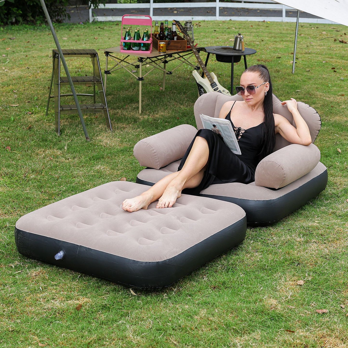 Damen Aufblasbares Komfort-Sofa mit ergonomischer Rückenlehne Brehn
