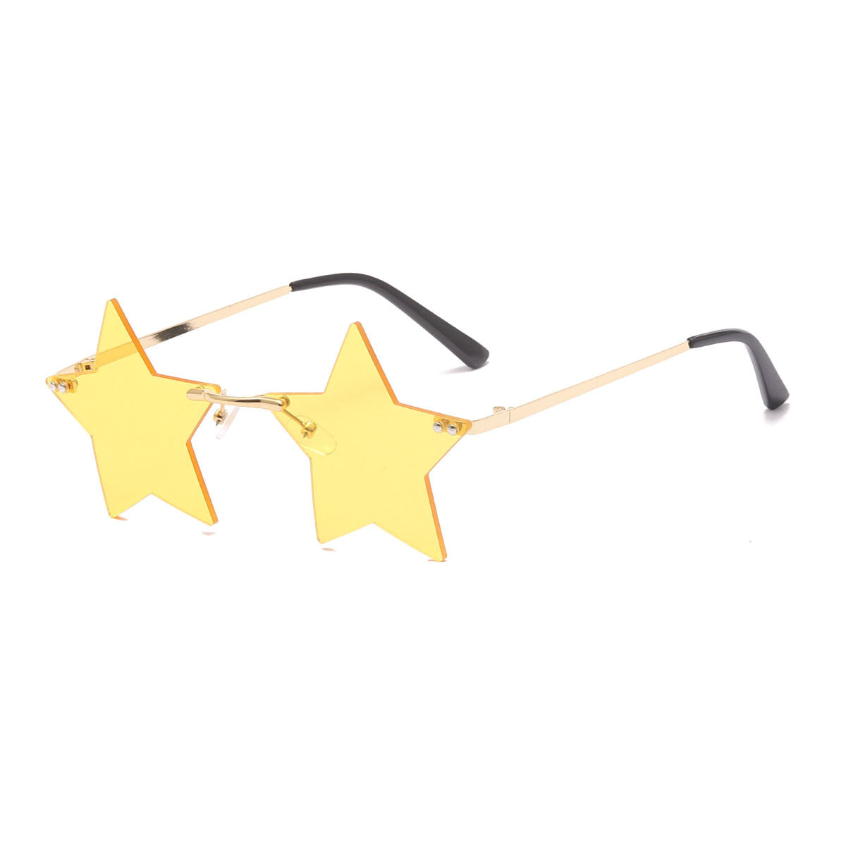 Damen auffällige Sonnenbrille mit sternförmigem Rahmen und gradienten Gläsern Brehn