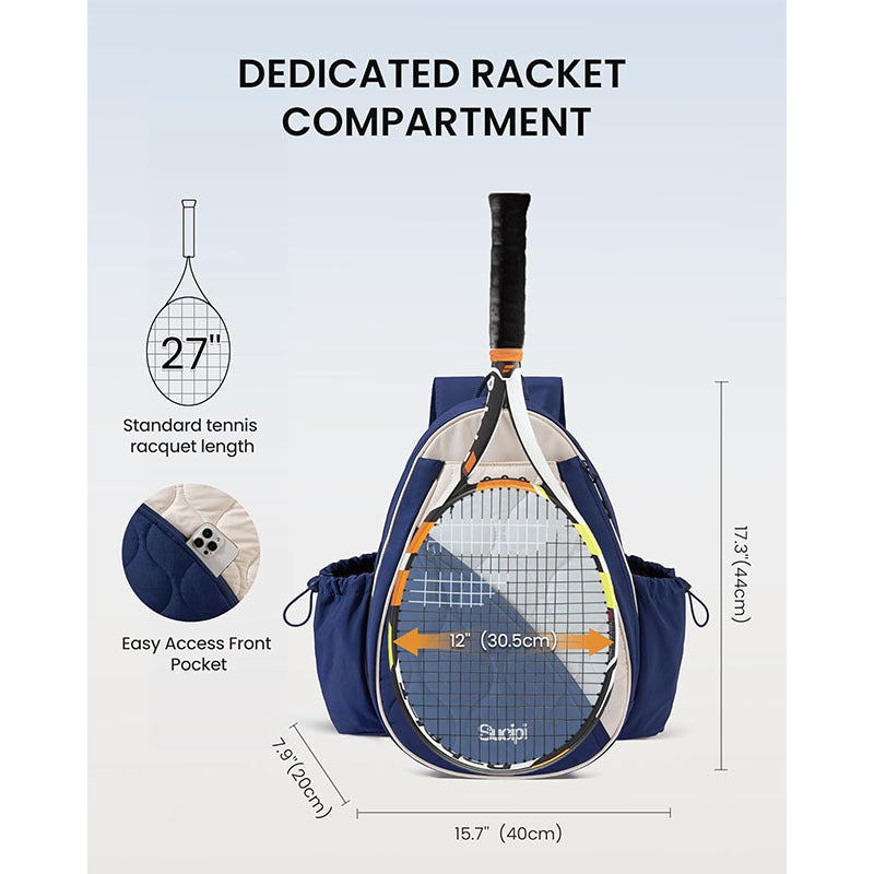 Gestepptes Tennisschläger-Rucksack Brehn