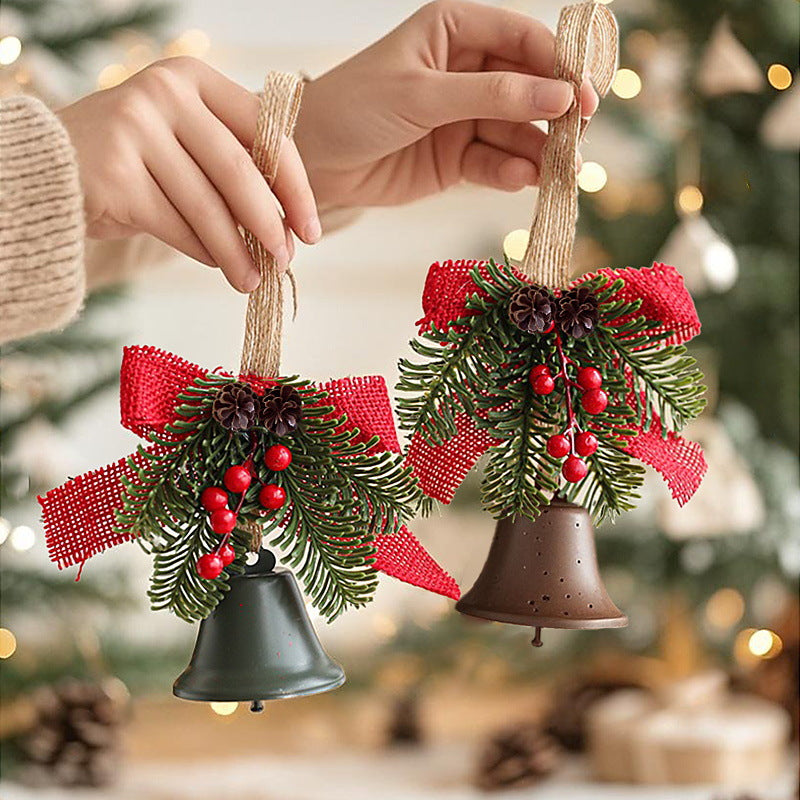 Festliche Weihnachtsglocke mit Tannenzapfen-Dekoration Brehn