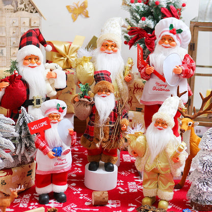 Nostalgische Weihnachtsmann Dekoration Brehn