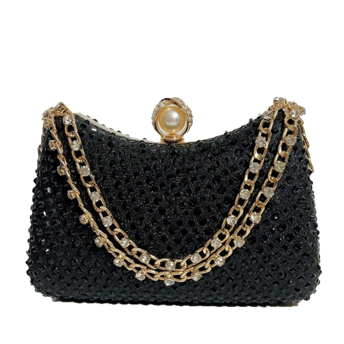 Elegante Abendtasche mit Strassverzierungen