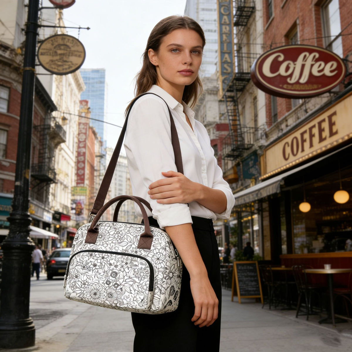Stylische Leopardenmuster-Handtasche