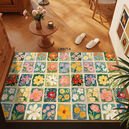 Blumenmuster Dekorative Fußmatte Brehn