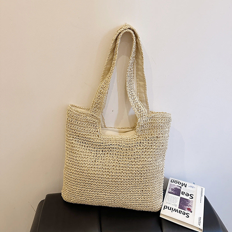 Handgefertigte natürliche Strohtasche