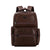Stylischer Mehrfach-Taschen Leder Rucksack