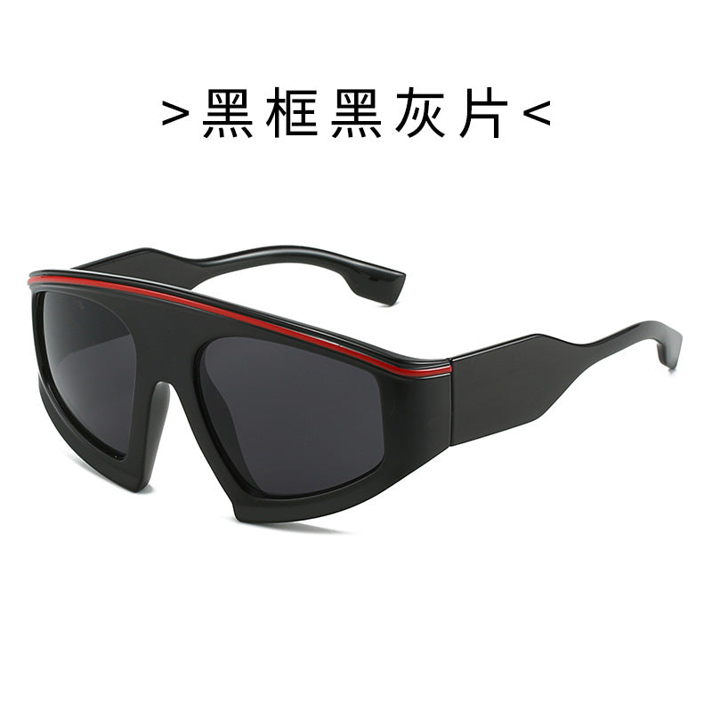 Damen Sportliche Sonnenbrille mit stylischem Rahmen und großen Linsen Brehn