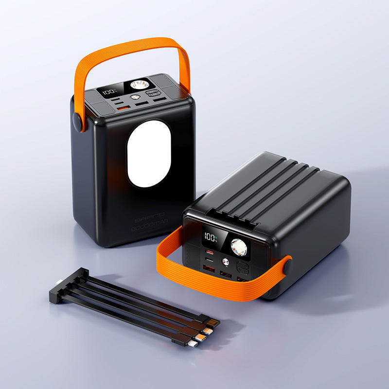 Tragbare Powerbank mit Multifunktionalem Led-Licht und Smart-Ladeanzeige Brehn