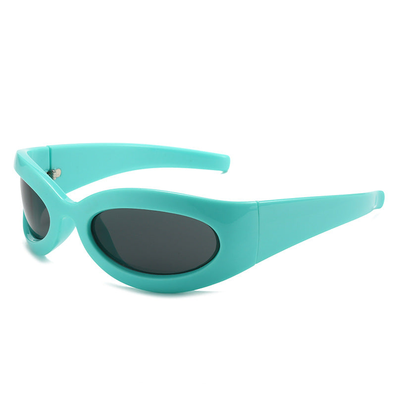 Damen trendige Sportsonnenbrille mit aerodynamischem Design Brehn