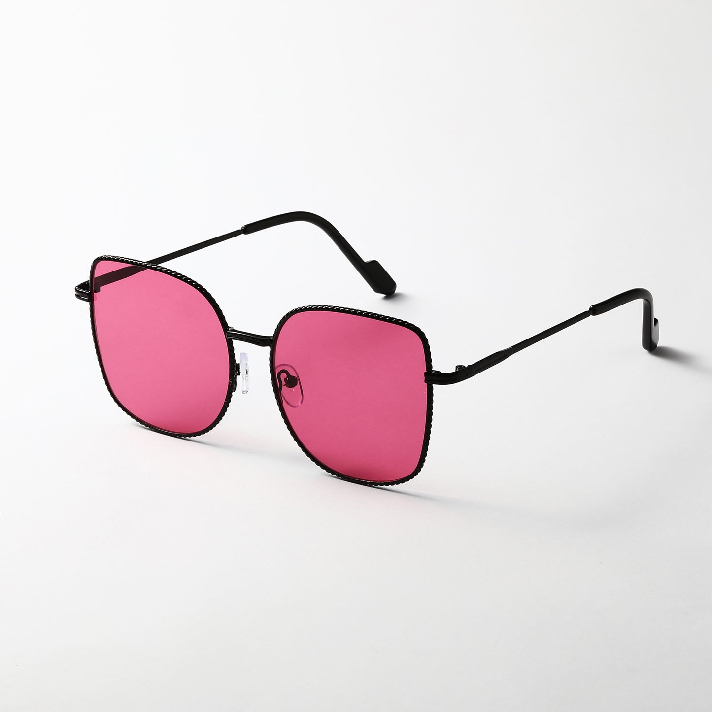 Damen modische oversized Designer-Sonnenbrille mit facettenreichem Rahmen Brehn