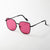 Damen modische oversized Designer-Sonnenbrille mit facettenreichem Rahmen Brehn