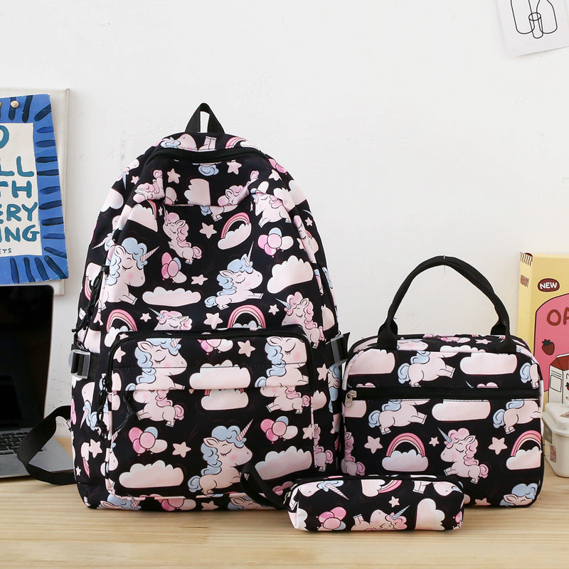 Rucksackset mit Buntem Einhorn-Motiv Brehn