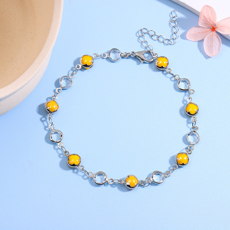 Dekorative Edelstein Fußkette Brehn