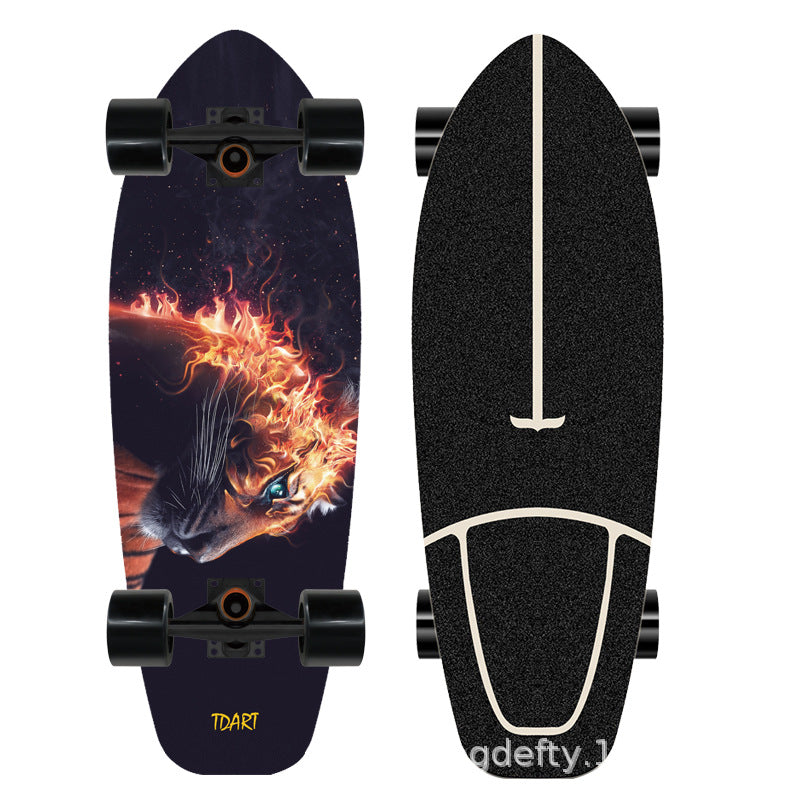 Künstlerisches Löwen Design Skateboard Brehn
