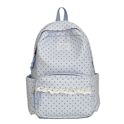 Charmanter gepunkteter Schulrucksack Brehn