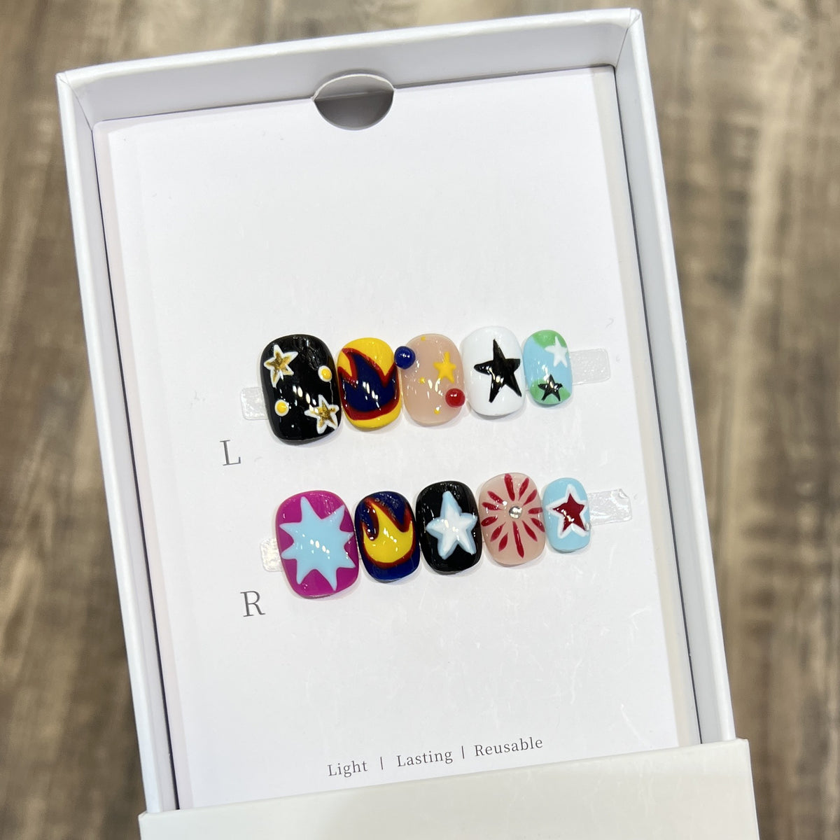 Cosmic-Themen Press-On Nagelkunst Set Brehn