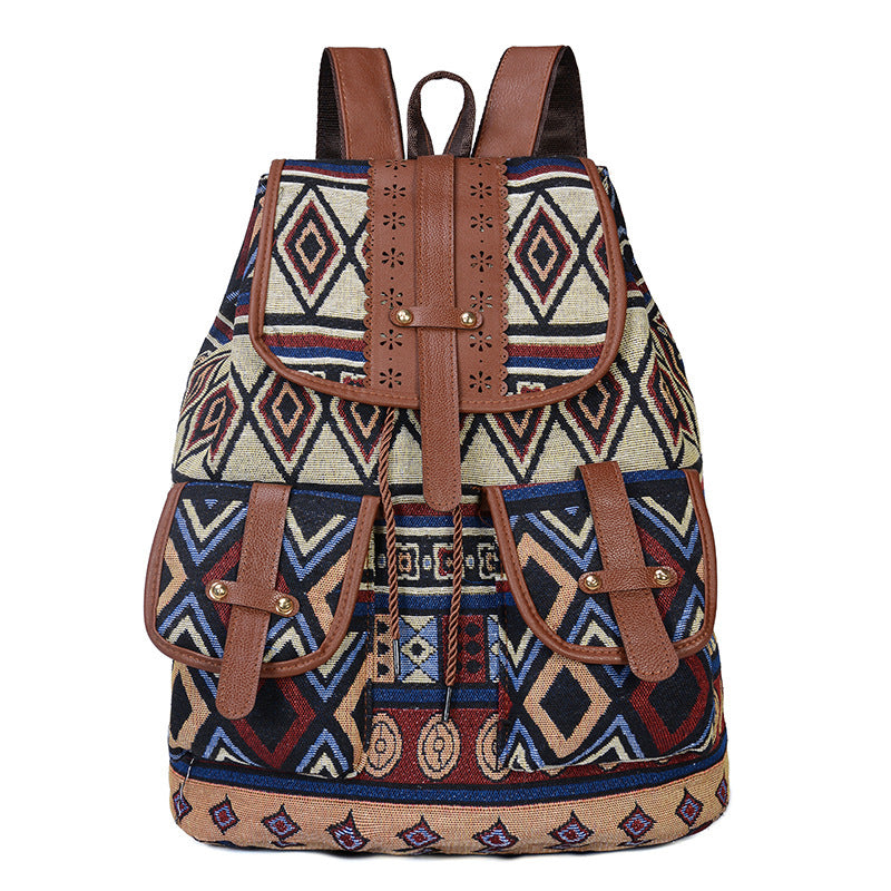Bohemian Ethnischer Druck Rucksack Brehn