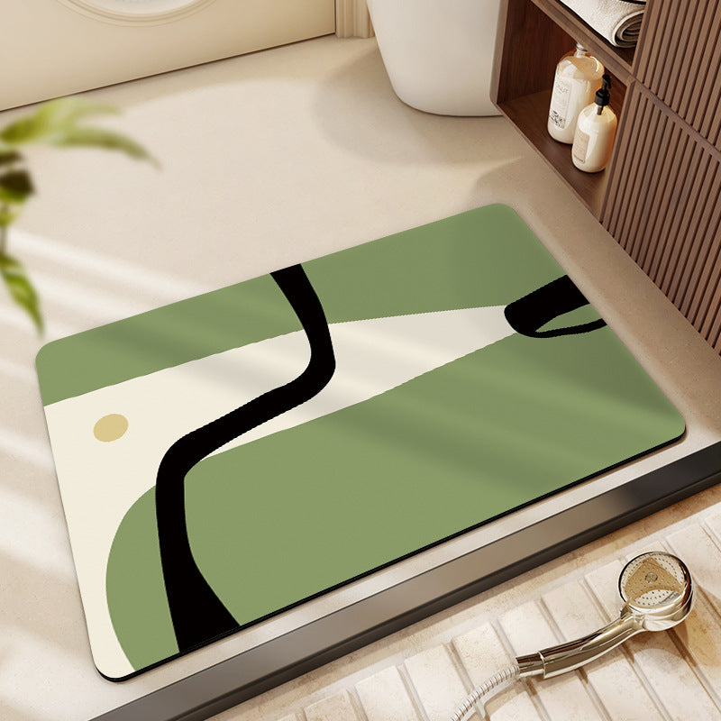 Stylish Modern Badezimmermatte Brehn