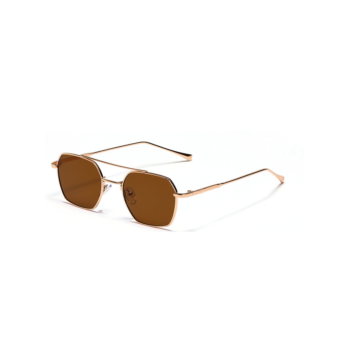 Damen filigrane Sonnenbrille mit elegantem polygonalen Rahmen Brehn