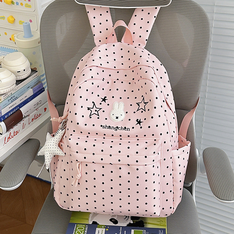 Süßer gemusterter Schulrucksack