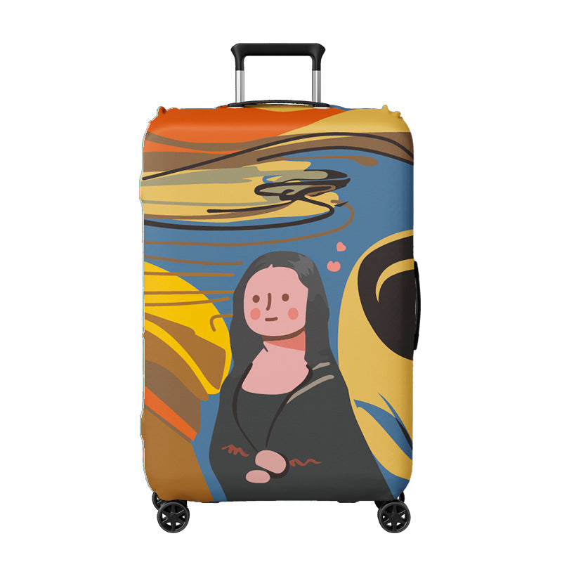 Damen Kofferhülle mit kreativem Illustrationsdesign Brehn