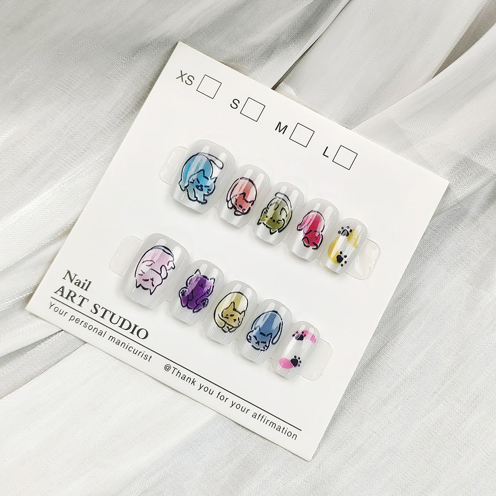 Künstliche Nagelspitzen mit Schimmerndem Design Brehn