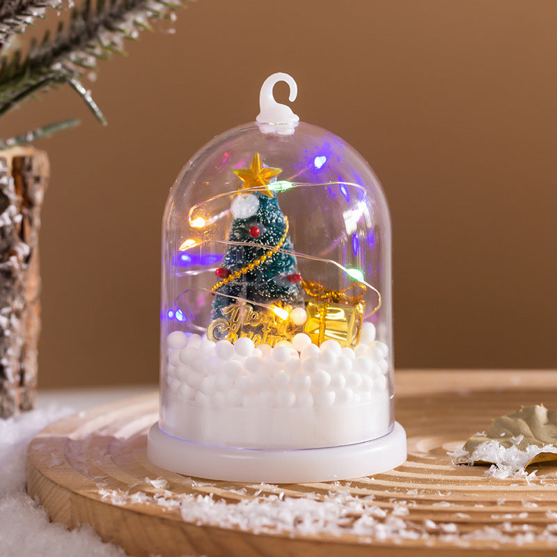 Deko-Laterne mit Weihnachtsmotiv
