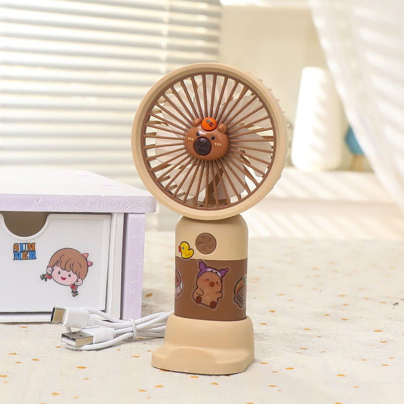 Damen Tragbarer Handventilator mit LED-Beleuchtung und kinderfreundlichem Design Brehn