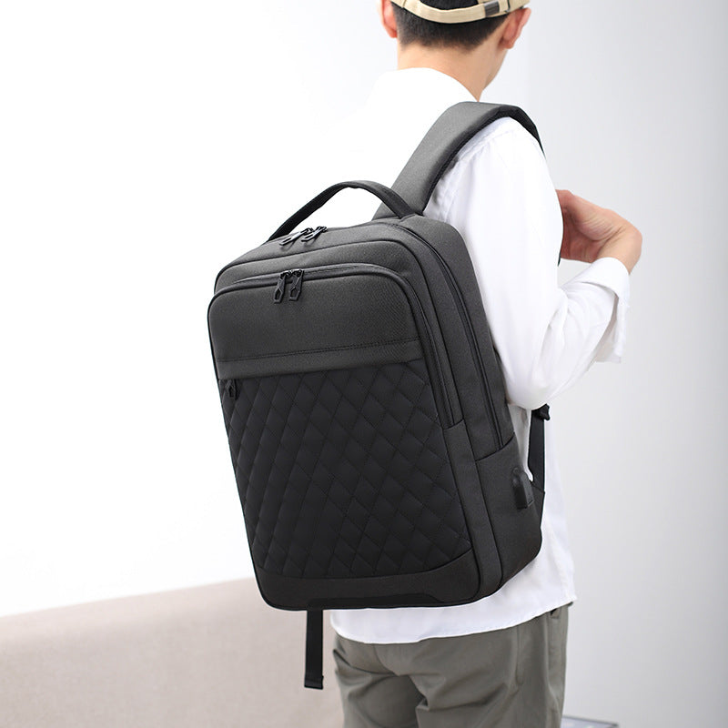 Stylischer gesteppter Laptop-Rucksack Brehn