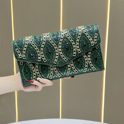 Dekorative Pailletten Abend Clutch