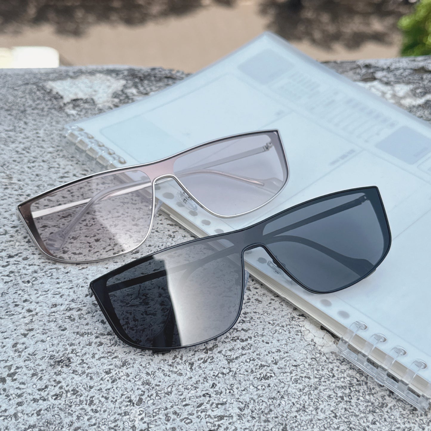 Oversized Shield Sonnenbrille Brehn