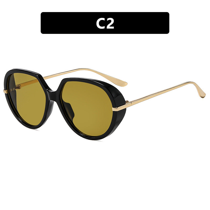 Damen Cat-Eye Sonnenbrille mit blendfreiem UV-Schutz und luxuriösem Metallrahmen Brehn