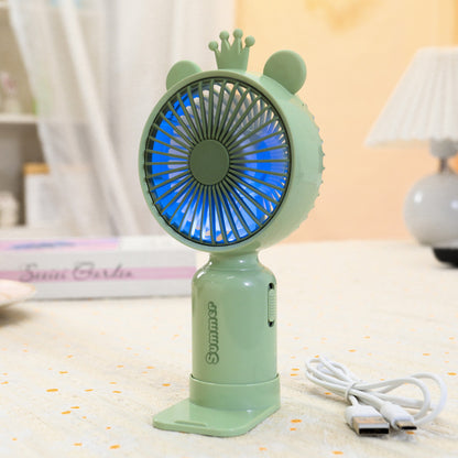 Damen tragbarer Mini-Handventilator mit flexiblem Halterungsmechanismus Brehn