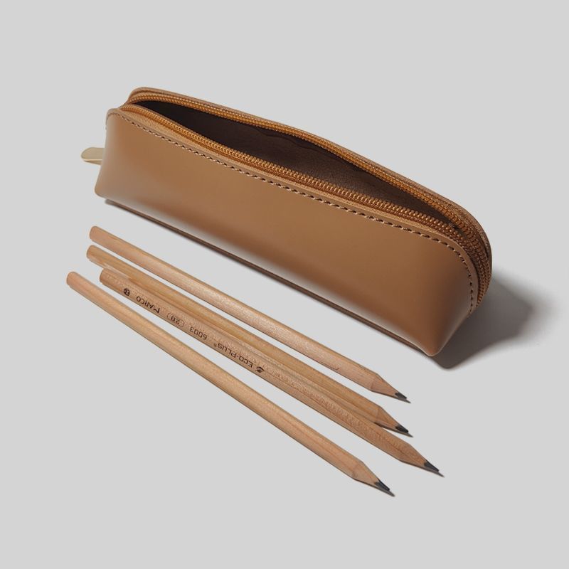 Minimalist Leder Bleistiftetui Brehn