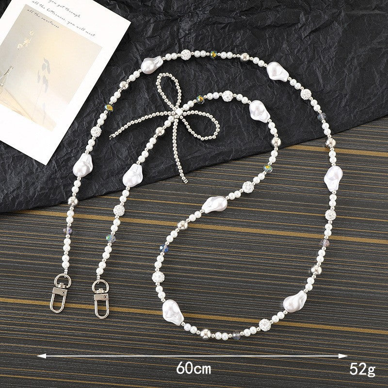 Elegante Perlen- und Kettenhalskette Brehn