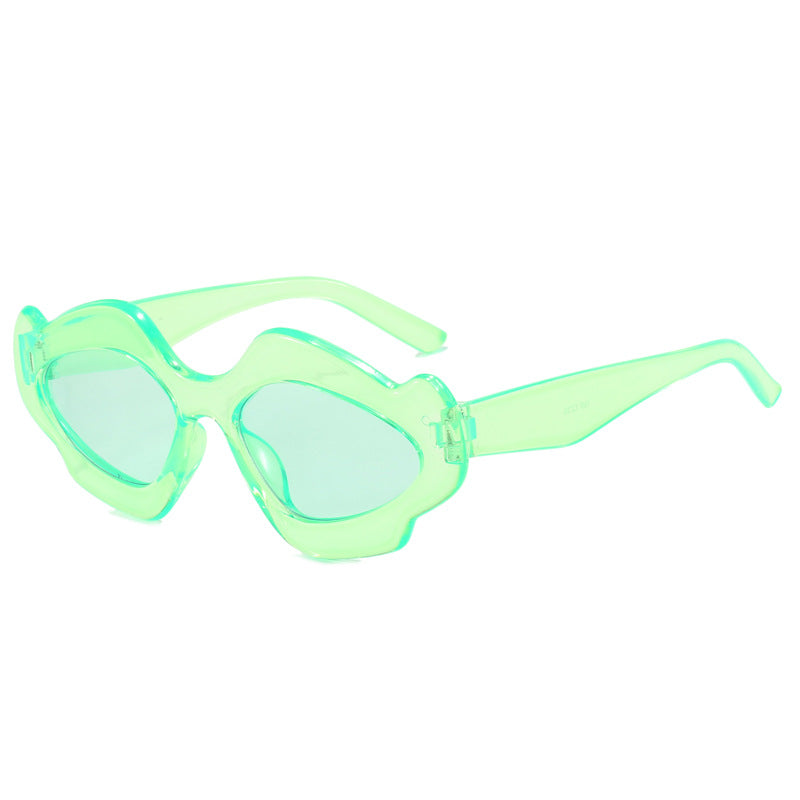 Damen kreative Oversized-Sonnenbrille im zeitgenössischen Design Brehn