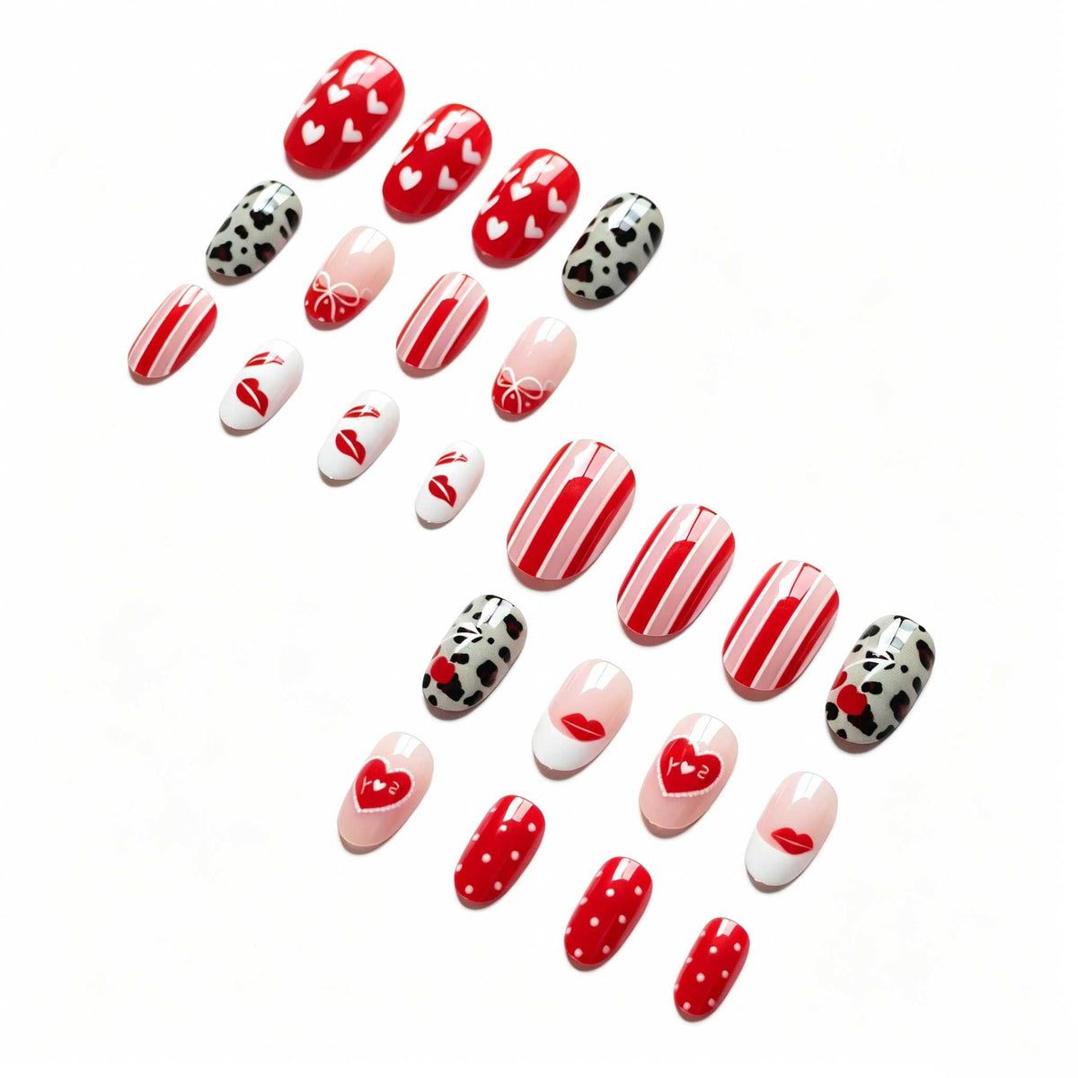 Herz-Themen Nagelkunst Set