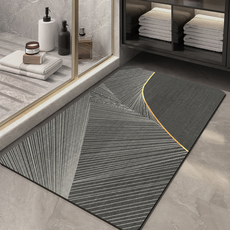 Texturiertes abstraktes Design Badezimmermatte Brehn