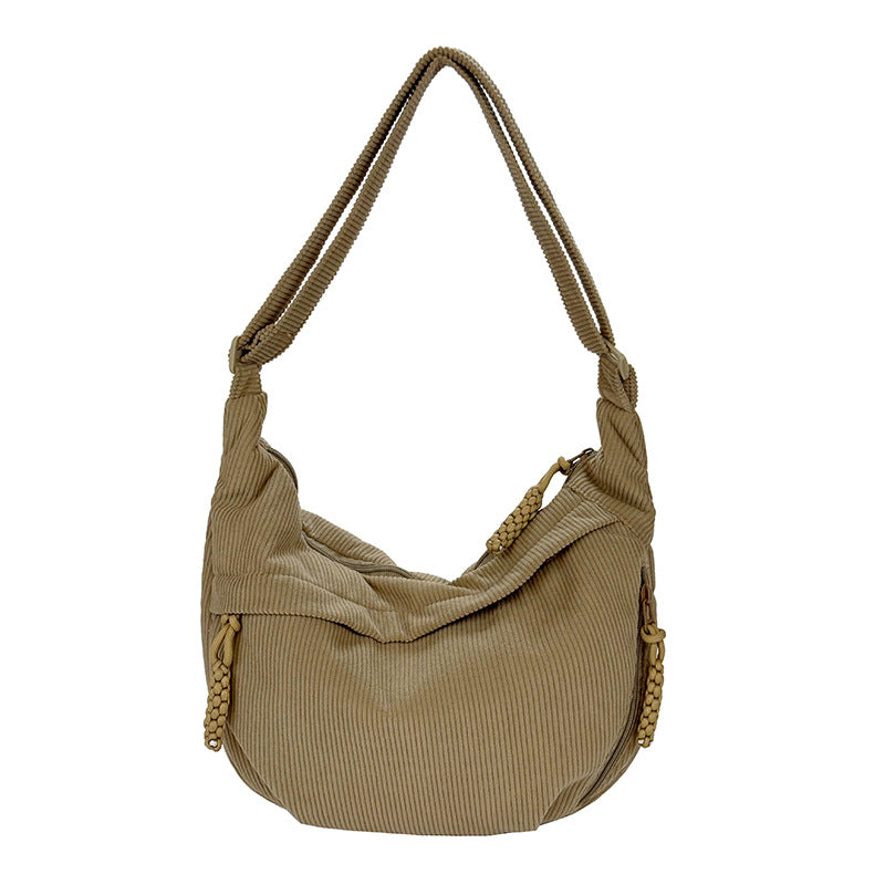 Schultertasche mit Kunstvollem Fächerdesign Brehn