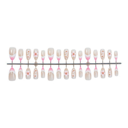 Floral Design Press-On Nail Set Brehn
